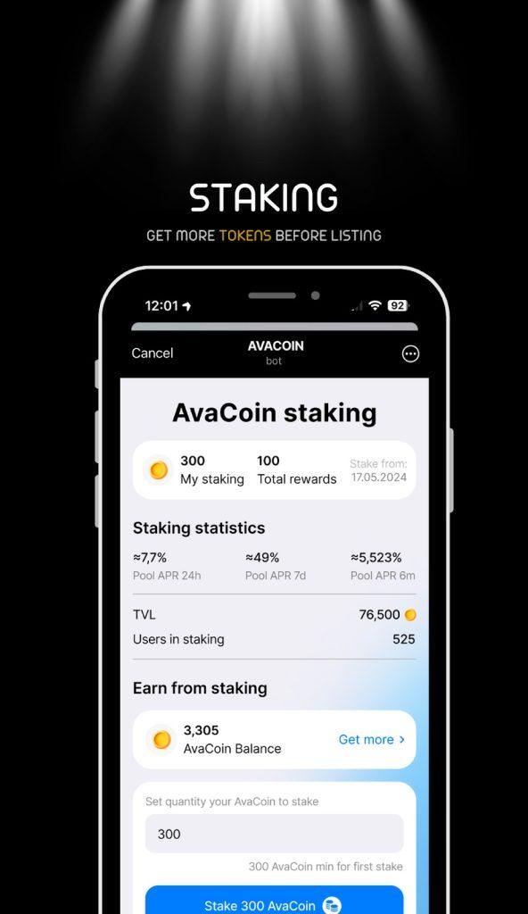 How to Mine Coins on AVACOIN Telegram Clicker Game 
