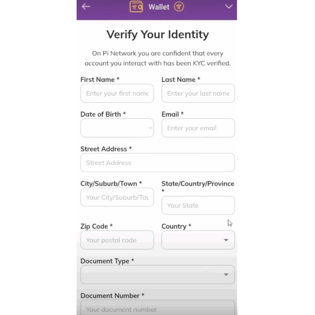 Verifying Pi wallet